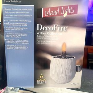 Island Lights DecoFire Ceramic Tabletop Torch
